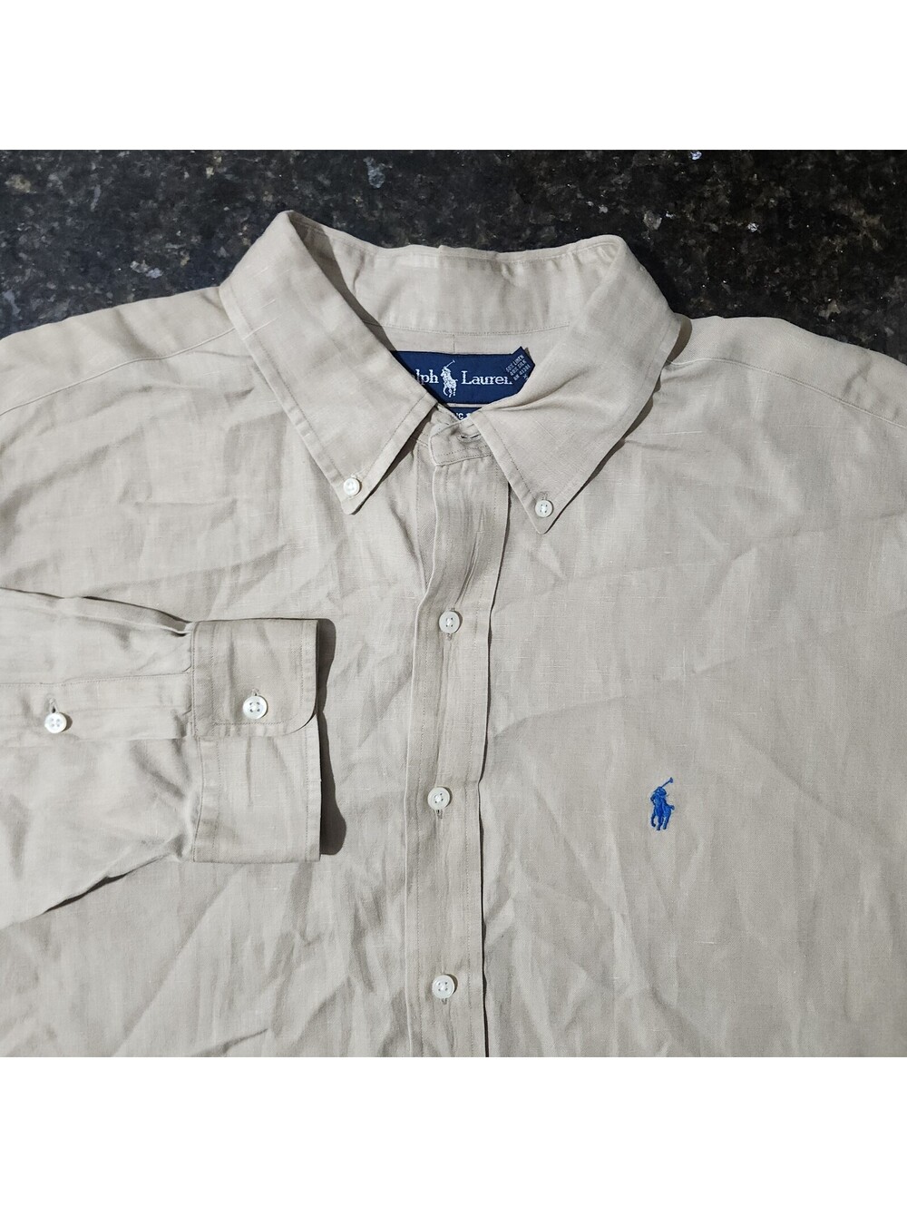 Polo Ralph Lauren Classic Fit Silk Linen Button Down Preppy Summer Mens XL
